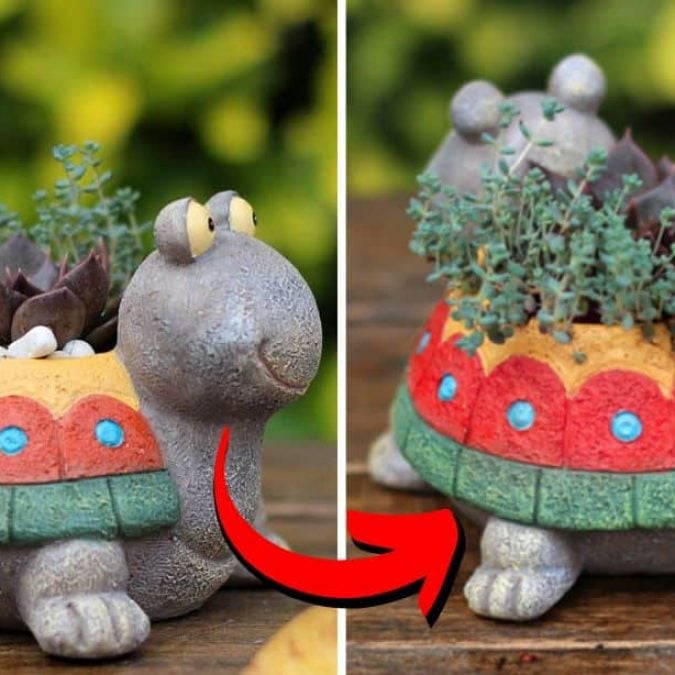 How to Make a DIY Turtle Planter Using an Egg Carton - DIY Joy