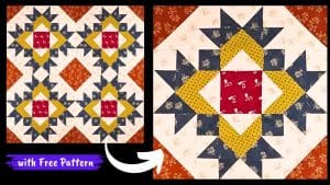 How to Make a Thistle Flower Quilt Block (with Free Pattern)