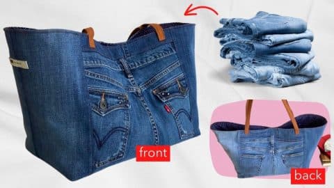 How to Sew Denim Tote Bags | DIY Joy Projects and Crafts Ideas
