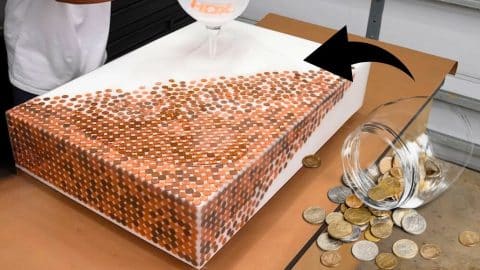 Next Level DIY Penny Table | DIY Joy Projects and Crafts Ideas