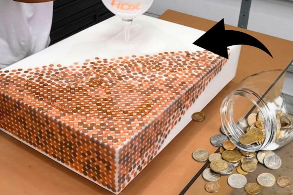 Next Level DIY Penny Table