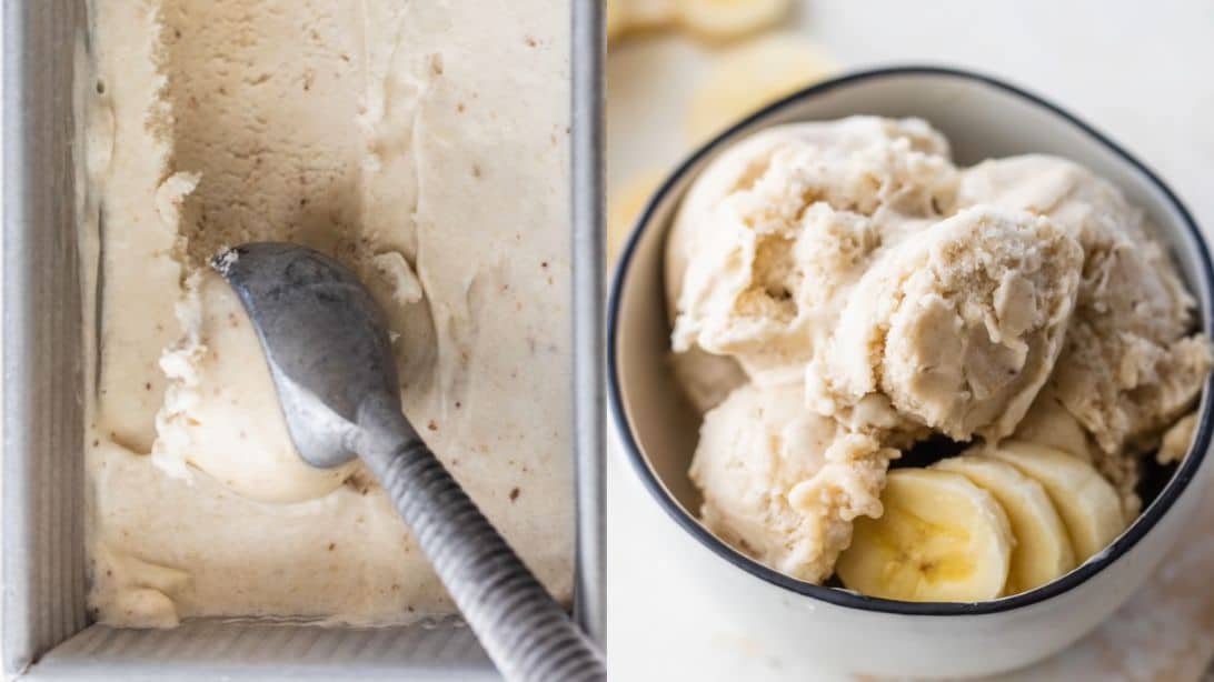 Homemade banana ice discount cream