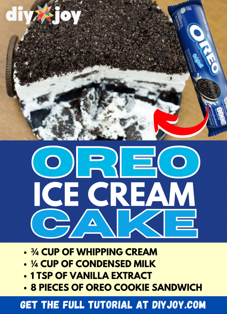 Easy 4Ingredient Oreo Ice Cream Cake Recipe