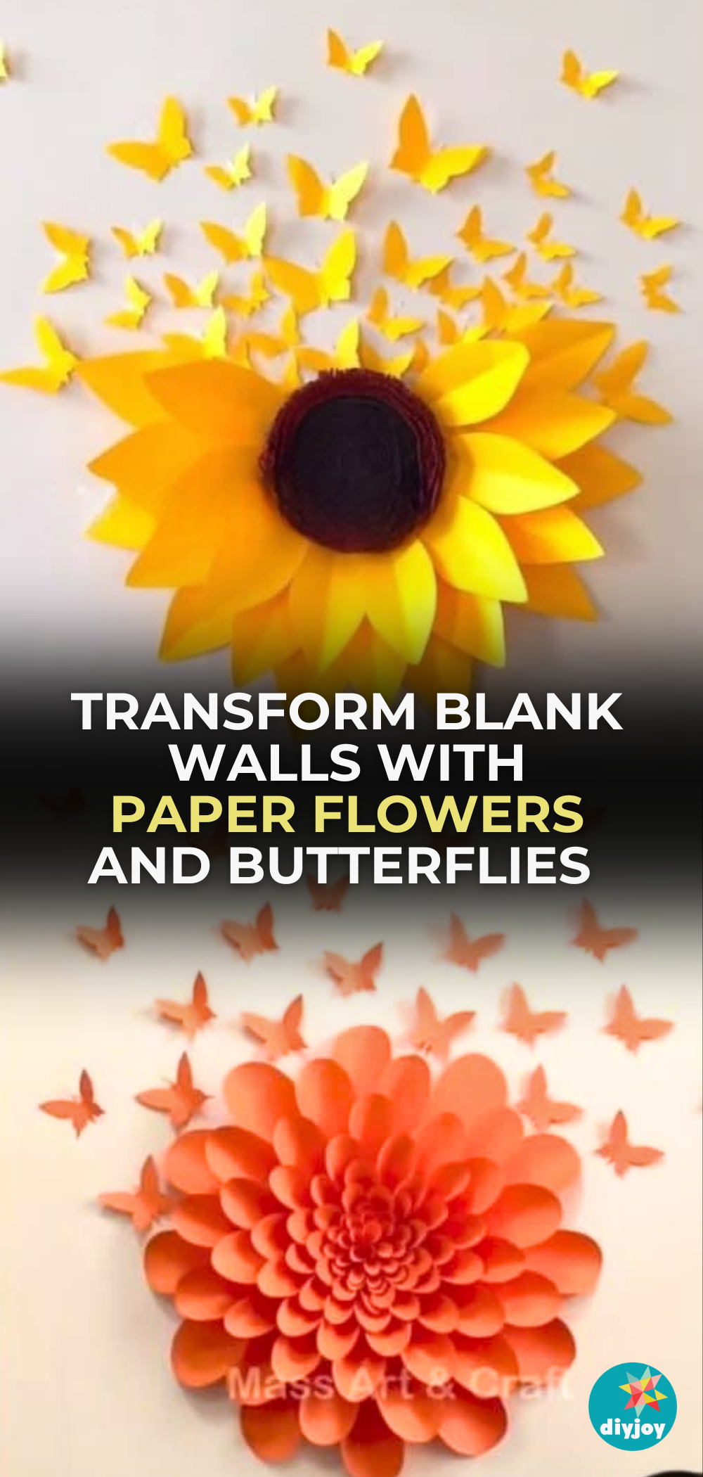 Paper Flowers and Butterflies