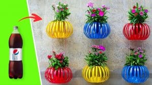 Recycling Plastic Bottles into Hanging Lantern Flower Pots