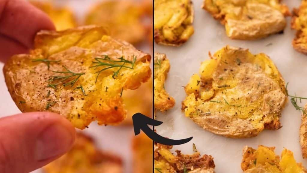 Super Crispy Smashed Potatoes Recipe