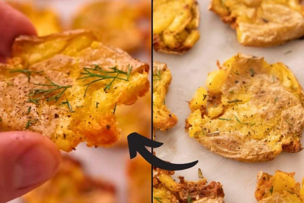 Super Crispy Smashed Potatoes Recipe