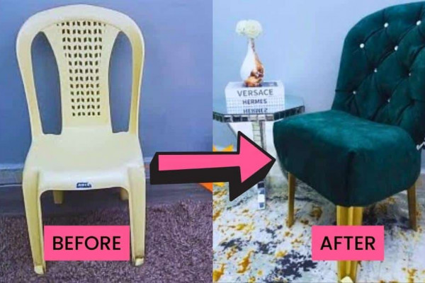 Transform a Plastic Chair into an Accent Chair