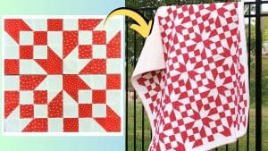 Vintage Road to Oklahoma Quilt Block Tutorial (with Free Pattern)