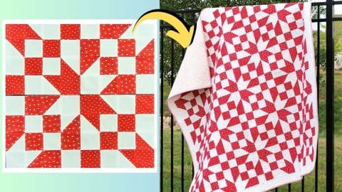 Vintage Road to Oklahoma Quilt Block Tutorial (with Free Pattern) | DIY Joy Projects and Crafts Ideas