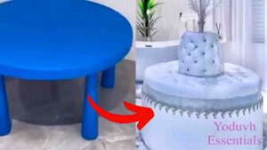 DIY Luxury Chair Using a Plastic Table