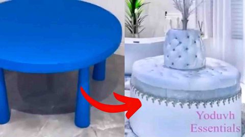 DIY Luxury Chair Using a Plastic Table | DIY Joy Projects and Crafts Ideas