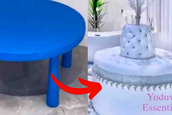 DIY Luxury Chair Using a Plastic Table