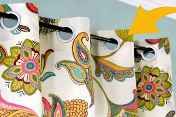 DIY No-Sew Grommet Curtains Tutorial
