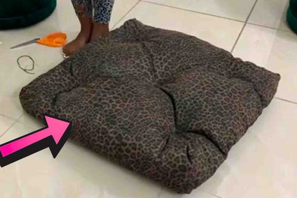 DIY Super Easy Floor Pillow Tutorial