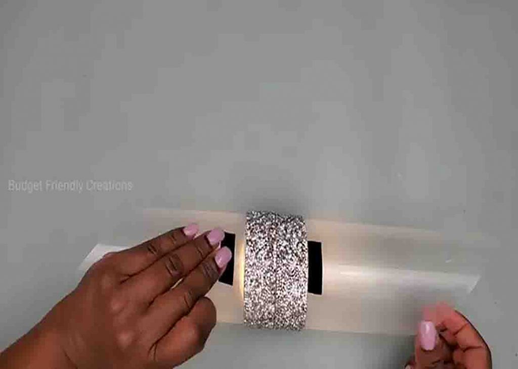 Attaching velcro to the wall lights