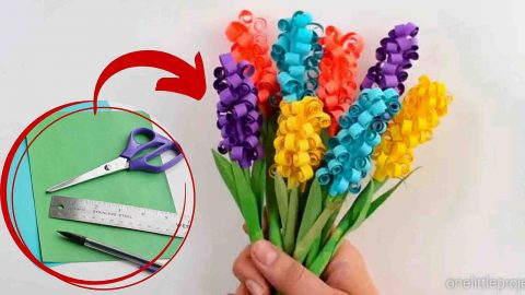 Easy DIY Paper Hyacinth Flowers Tutorial | DIY Joy Projects and Crafts Ideas