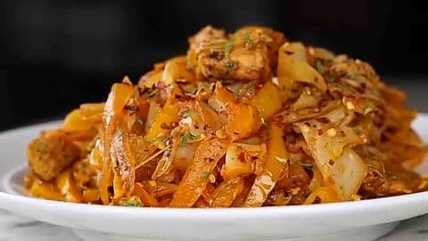 Jerk Chicken Fried Cabbage Recipe | DIY Joy Projects and Crafts Ideas