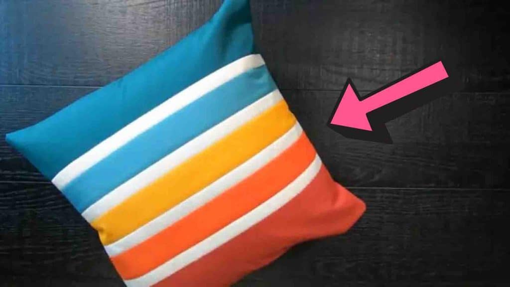 Retro Stripes Pillow Cover Tutorial