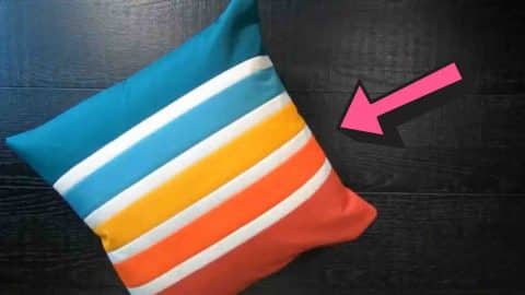 Retro Stripes Pillow Cover Tutorial | DIY Joy Projects and Crafts Ideas