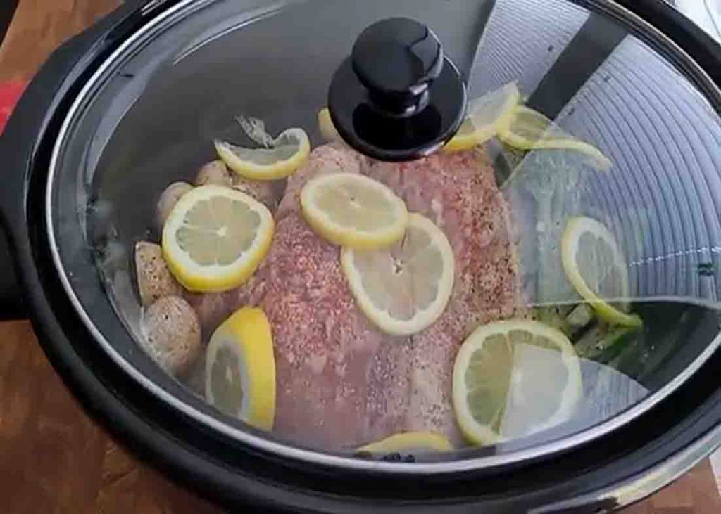 Slow cooking the chicken dinner recipe