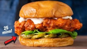 25-Minute Crispy Buffalo Chicken Sandwich