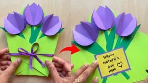 3D Flower Card For Mother’s Day