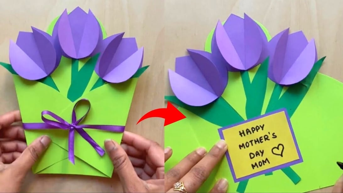 3D Flower Card For Mother’s Day Best Craft Hacks
