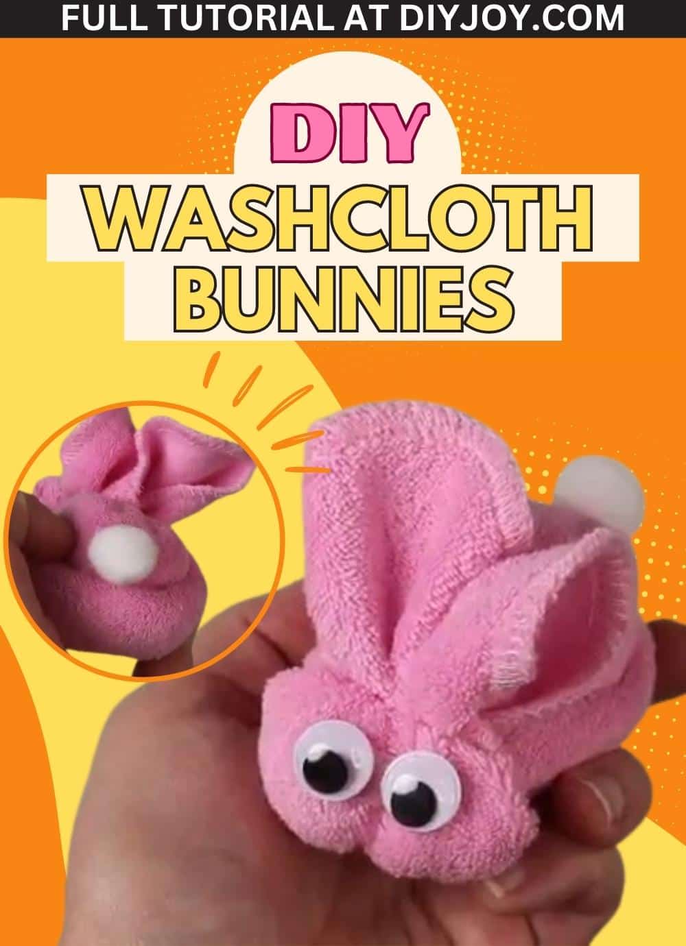 DIY Washcloth Bunnies Tutorial