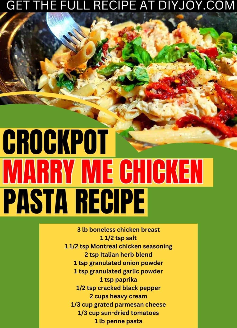 Crockpot Marry Me Chicken Pasta Recipe