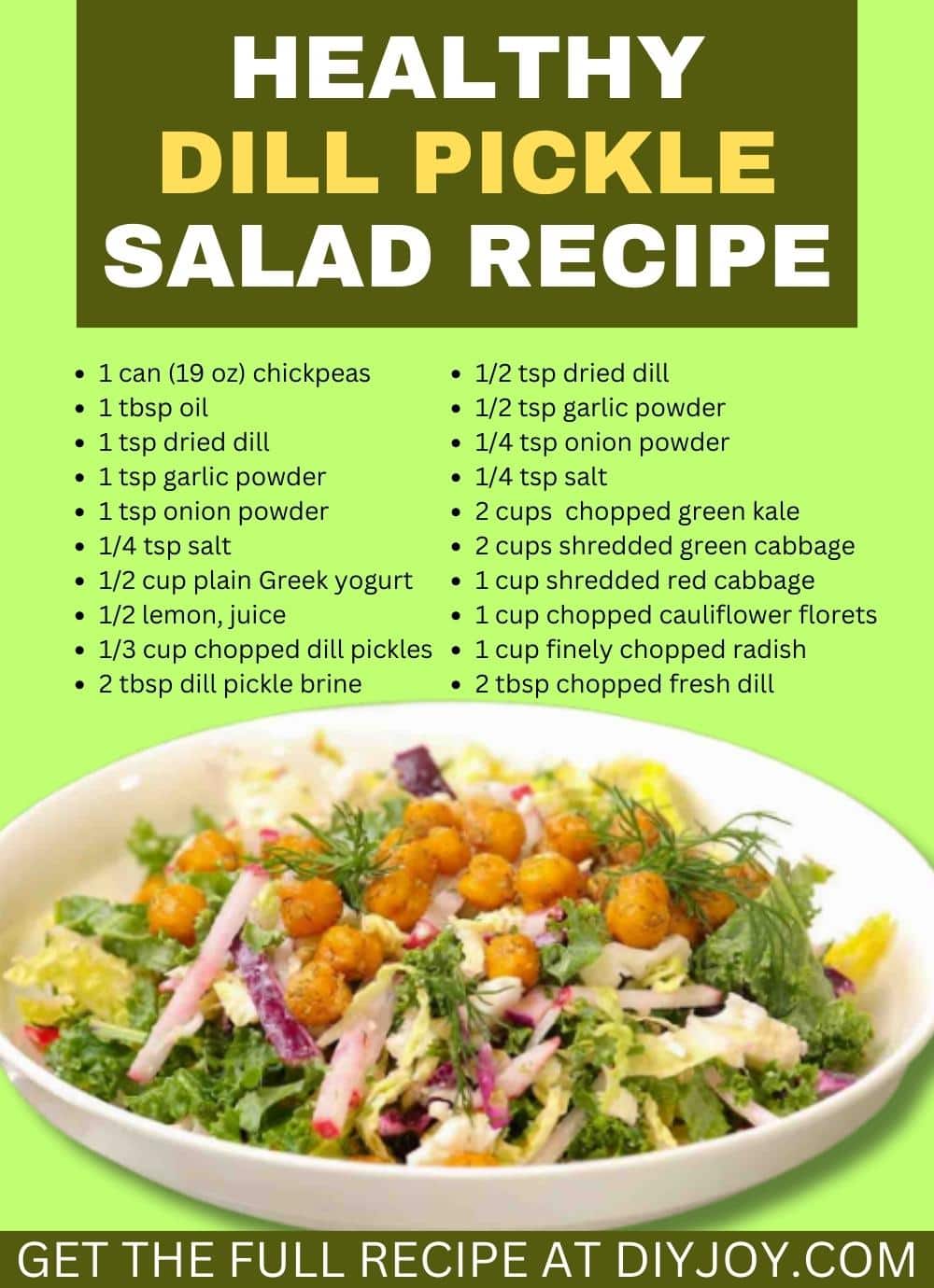 Healthy Dill Pickle Salad Recipe