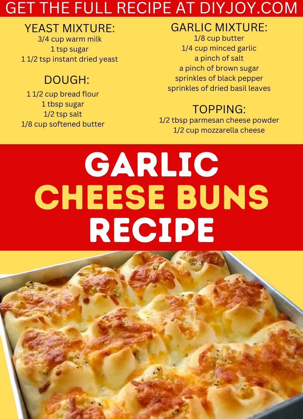 Fluffy Garlic Cheese Buns Recipe