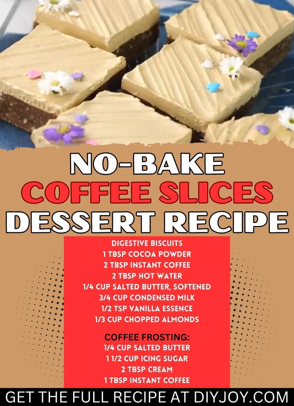 No-Bake Coffee Slices Dessert Recipe