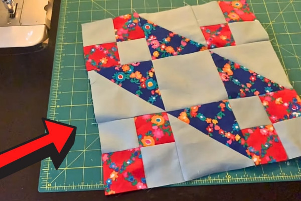 Classic Tail of Benjamin's Kite Quilt Block
