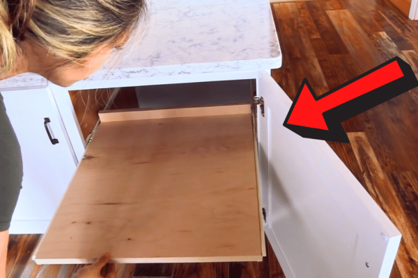 Convert Cabinet Shelves to Roll Outs for $10