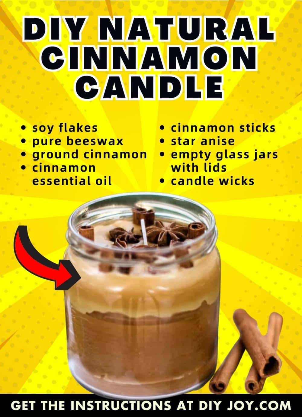 DIY Natural Cinnamon Candle