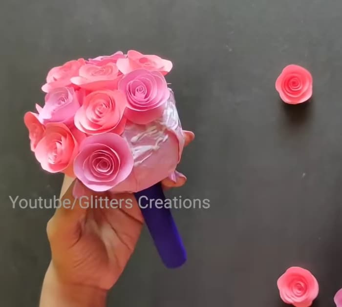 3 DIY Paper Flower BOUQUET/Birthday Gift ideas/Flower Bouquet