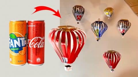 DIY Soda Can Hot Air Balloons | DIY Joy Projects and Crafts Ideas
