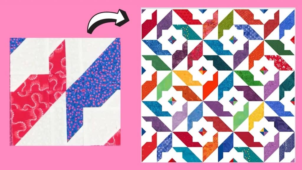 Disappearing Harlequin Windcatcher Quilt