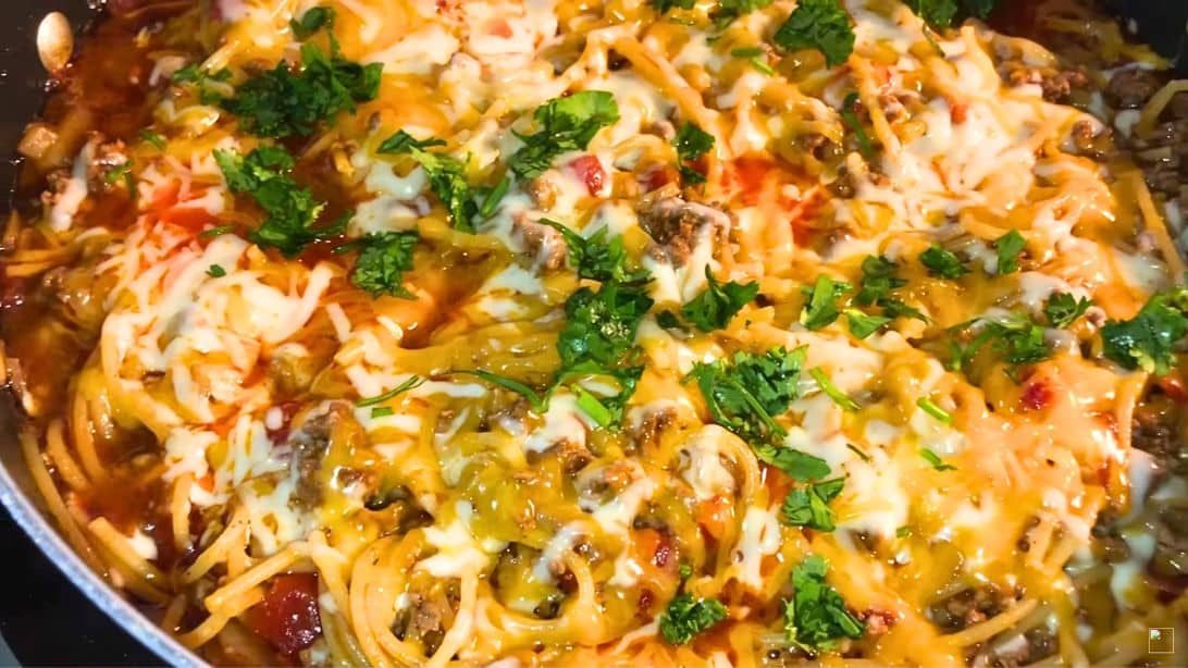 Jednoduchý 30-minútový recept na taco špagety
