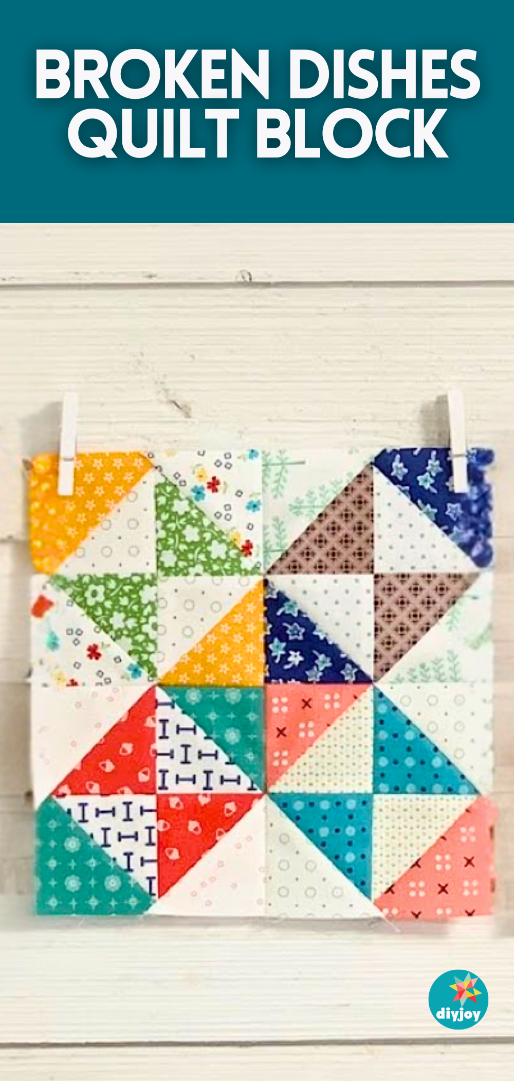 Easy Broken Dishes Quilt Block