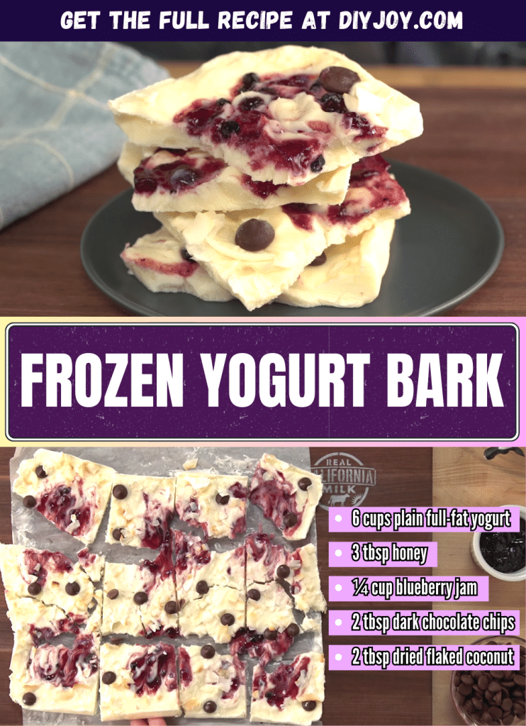Easy 5Ingredient Frozen California Yogurt Bark Recipe