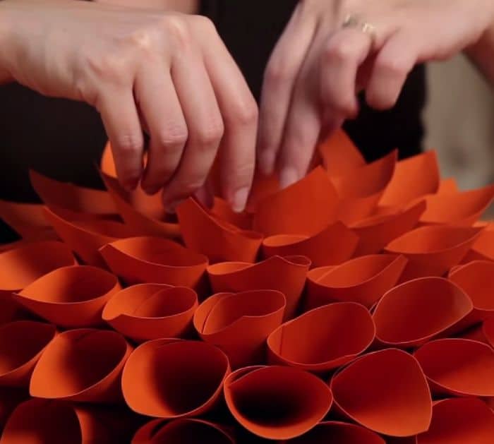 Easy Giant DIY Paper Dahlia Flowers Tutorial