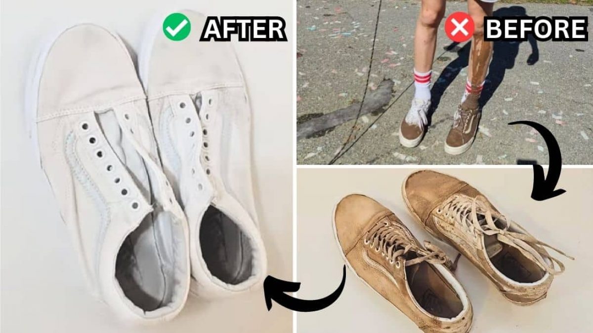 White shoes cleaning hacks sales