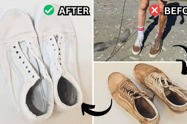 Easy Hack to Make Muddy Shoes White Again