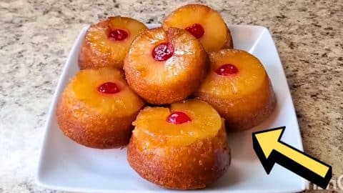Easy Pineapple Upside Down Muffin Cake Recipe | DIY Joy Projects and Crafts Ideas