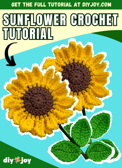 Easy Sunflower Crochet Tutorial - DIY Joy