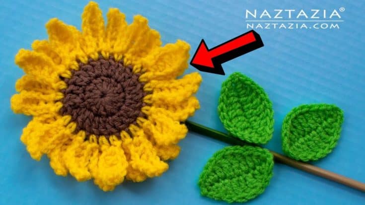 Easy Sunflower Crochet Tutorial DIY Joy