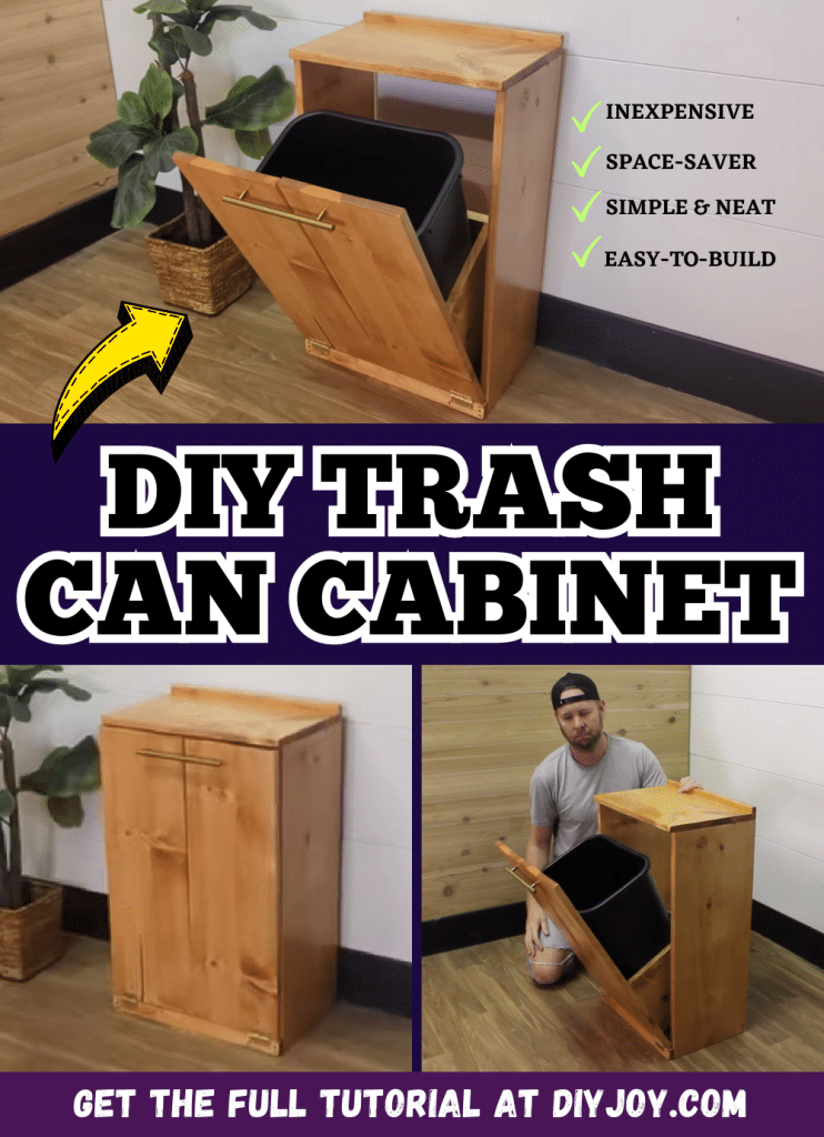 Easy-to-Build DIY Trash Can Cabinet - DIY Joy