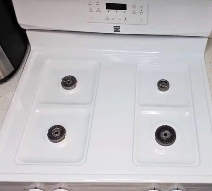 Easy White Stovetop Stain Cleaning Hack Tutorial